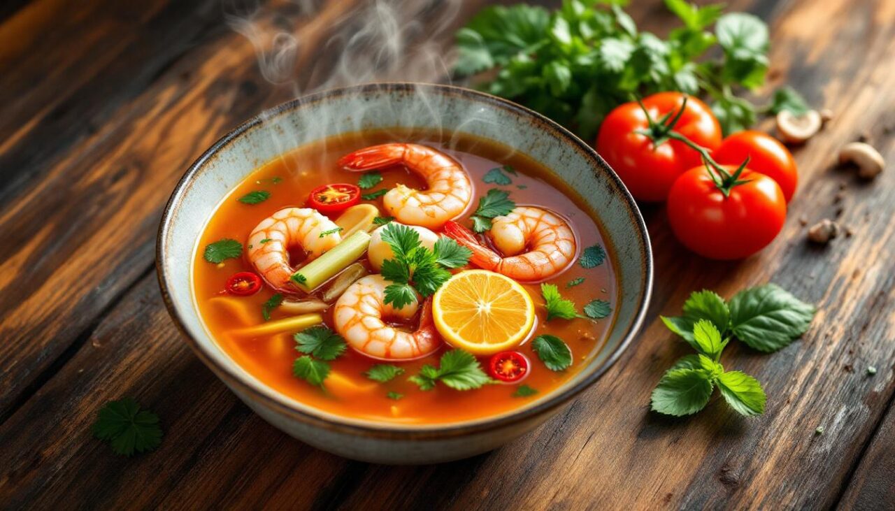 Lire la suite à propos de l’article Tom Yum soupe : l’incontournable thaïlandais épicé