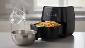 découvrez comment cuire des frites croustillantes à l'airfryer en utilisant l'eau chaude efficacement grâce à nos astuces pratiques et simples.