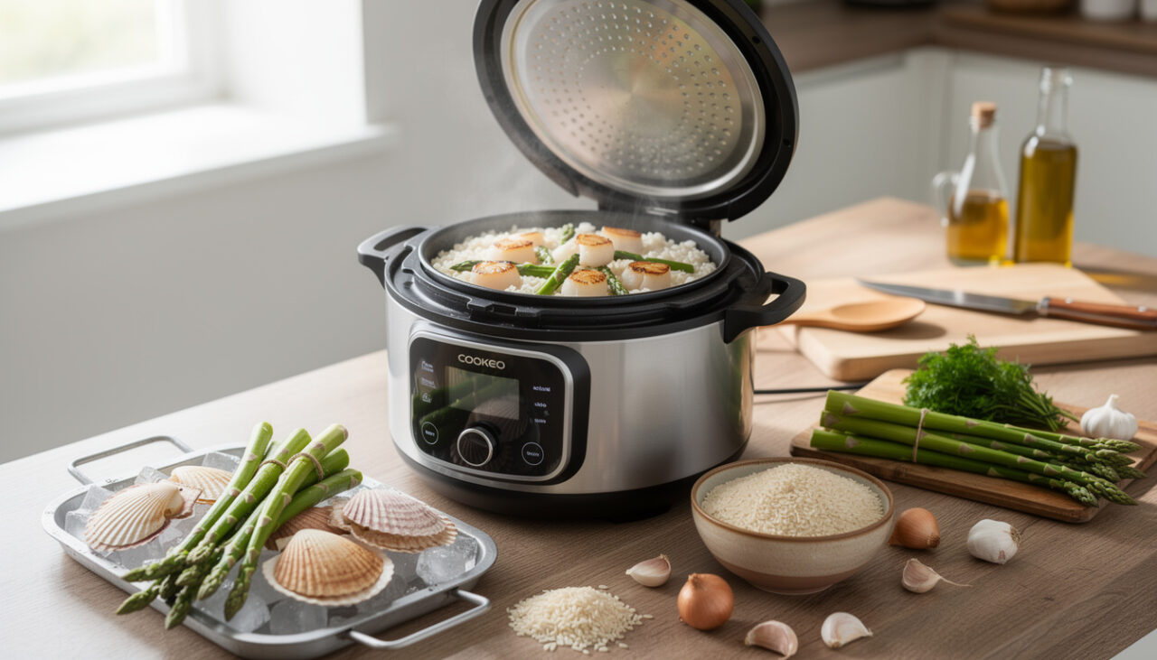 You are currently viewing Préparer un risotto de Saint-jacques et asperges au Cookeo