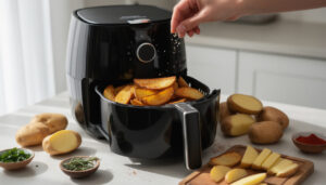 découvrez nos astuces pour cuire parfaitement vos pommes de terre à l'airfryer et obtenir une texture croustillante et savoureuse à chaque fois.
