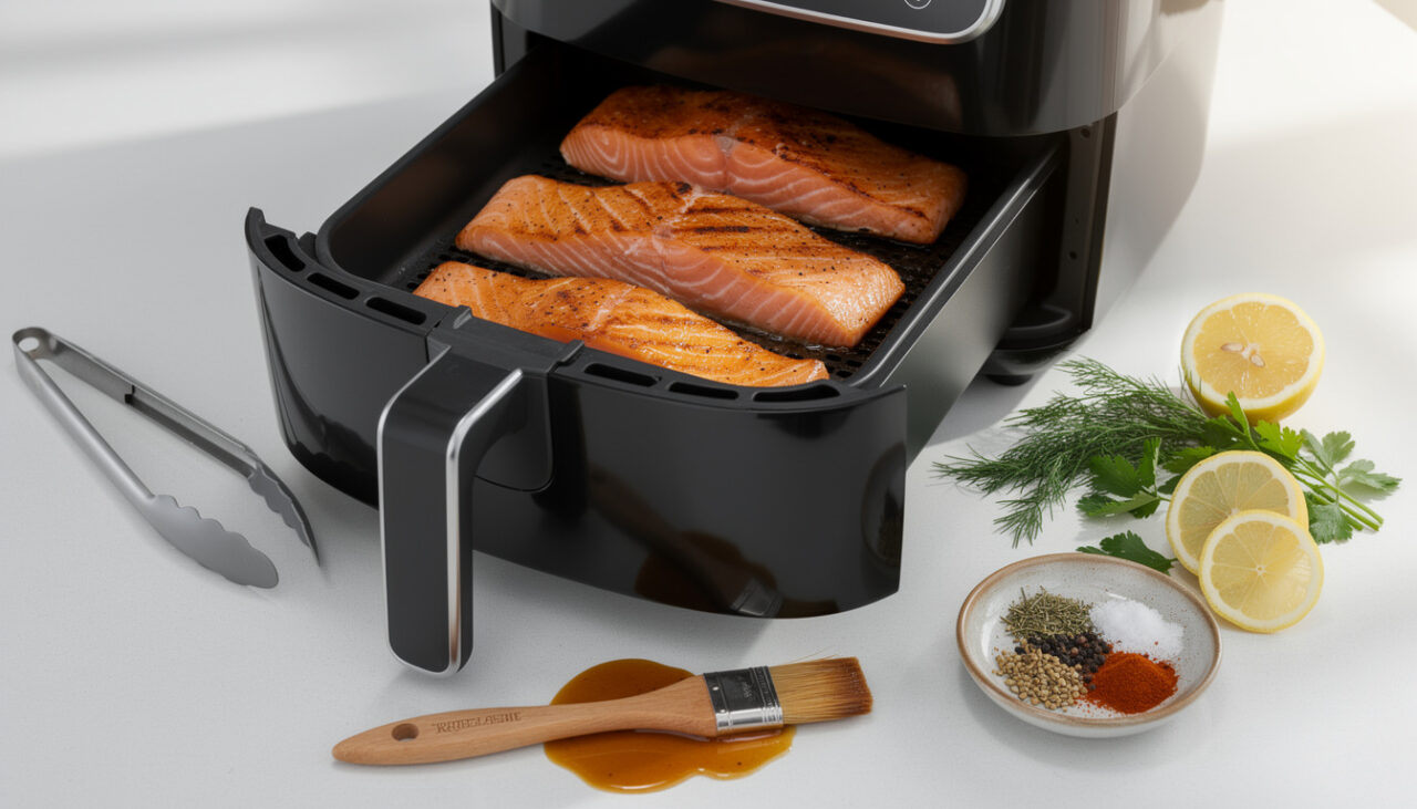 Lire la suite à propos de l’article Cuisson du saumon à l’Airfryer : techniques et astuces pour réussite optimale