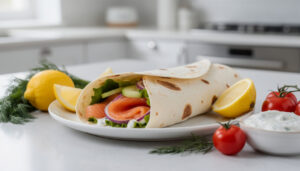 découvrez notre recette facile de wrap au saumon, idéale pour un repas rapide, délicieux et plein de saveurs. parfait pour vos déjeuners sur le pouce !