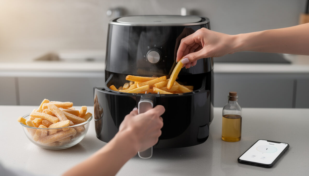 Lire la suite à propos de l’article Préparer des frites surgelées croustillantes au Airfryer facilement
